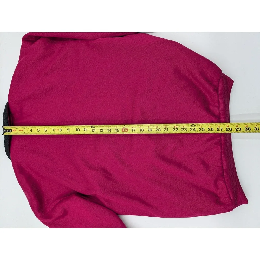 Vintage 80s 90s Colorblock Reversible‎ Fleece Windbreaker Jacket Womens
